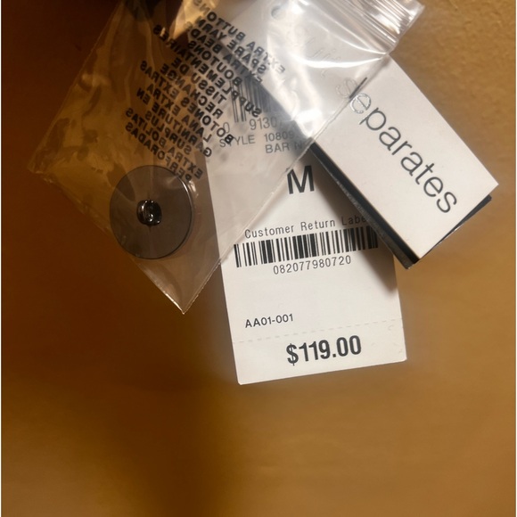 BAR III Woman’s Suit Blazer Separates Jacket Blue Pants Medium - Picture 14 of 14